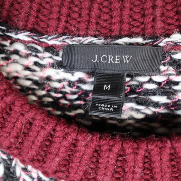 J.Crew Sweater Marled Colorblock Crew Neck Size Medium - Picture 2 of 5